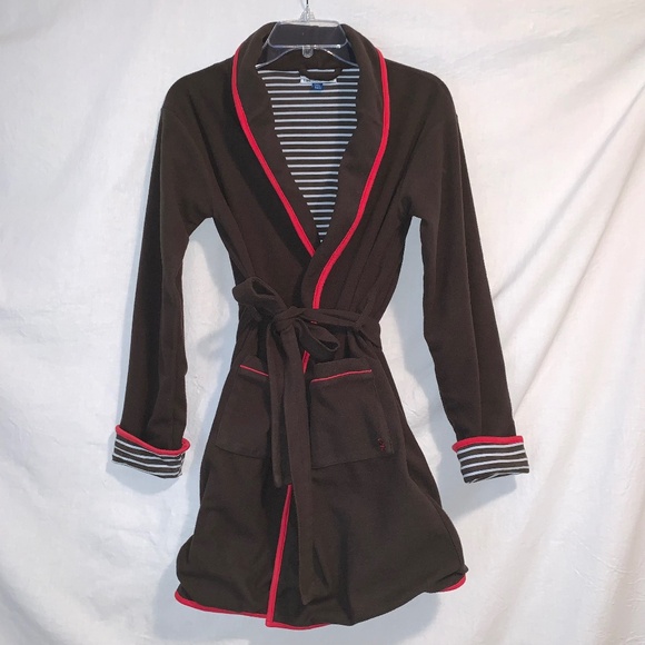 Timbo Dino Pirate Fleece Cotton Lined Robe Youth Size 12 - Picture 2 of 11